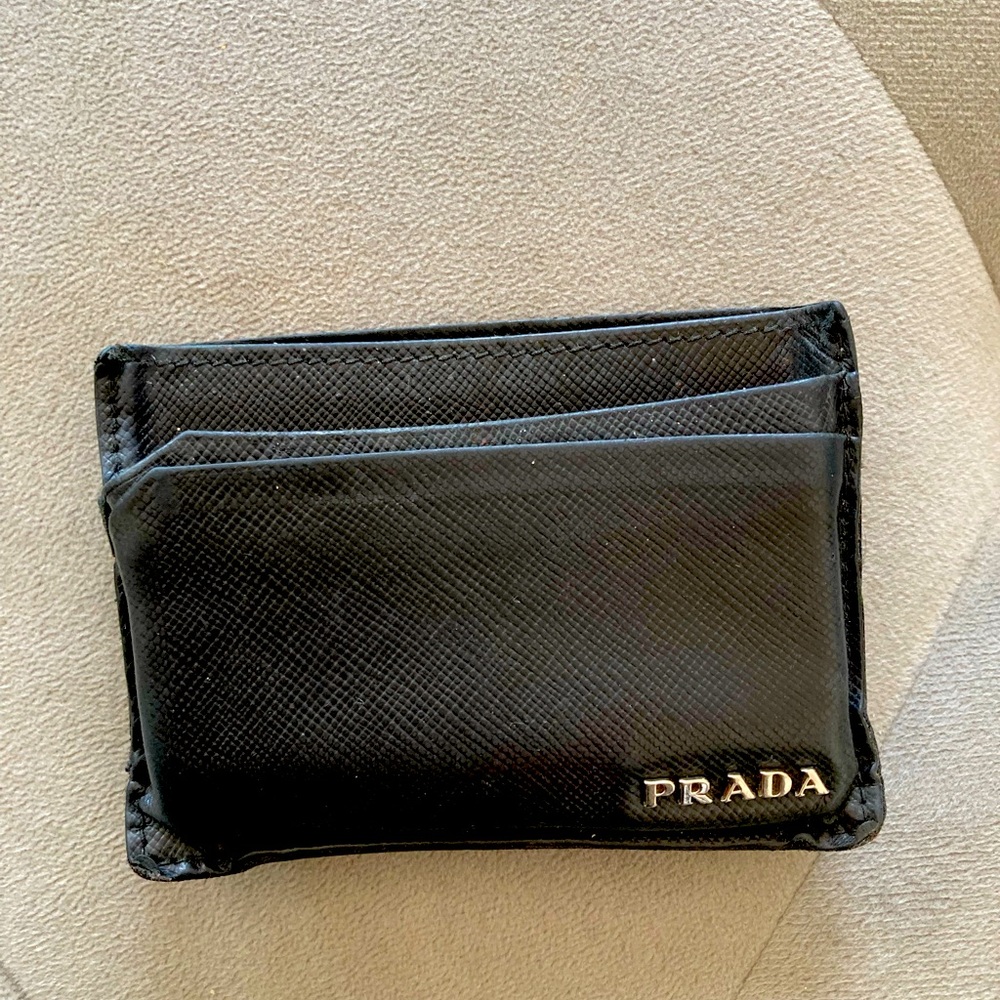 Prada Unisex wallet card case.